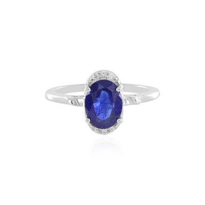 Anello in argento con Zaffiro Blu del Madagascar