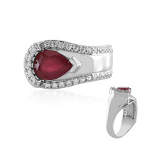 Anello in argento con Rubino del Madagascar