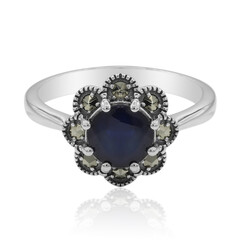 Anello in argento con Zaffiro Blu
