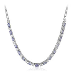 Collana in argento con Tanzanite