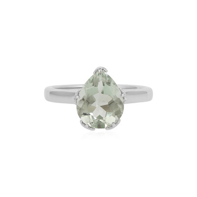 Anello in argento con Ametista Verde