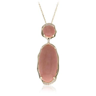 Collana in oro con Opale Rosa (CIRARI)