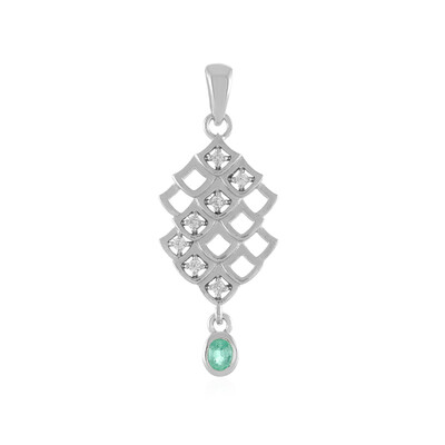 Ciondolo in argento con Smeraldo Etiope (MONOSONO COLLECTION)