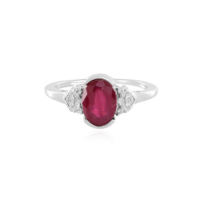 Anello in argento con Rubino del Madagascar