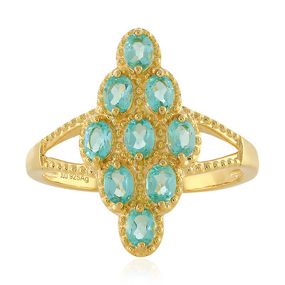 Anello in argento con Apatite Blu