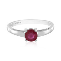 Anello in argento con Rubino del Madagascar