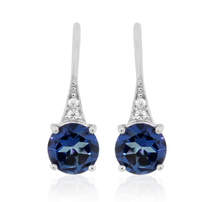 Orecchini in argento con Topazio Blu Royal