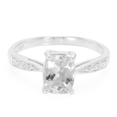 Anello in argento con Goshenite