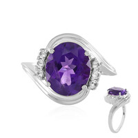Anello in argento con Ametista Siberiana