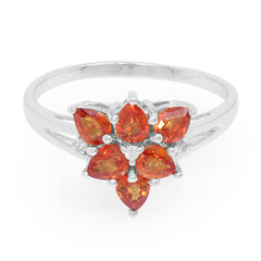 Anello in argento con Rubino Tramonto