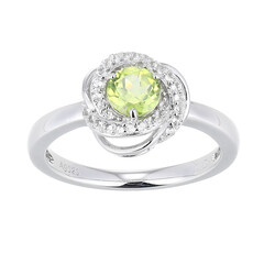 Anello in argento con Peridoto