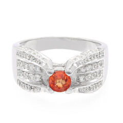 Anello in argento con Rubino Tramonto
