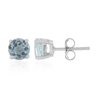 Orecchini in argento con Topazio Blu Cielo