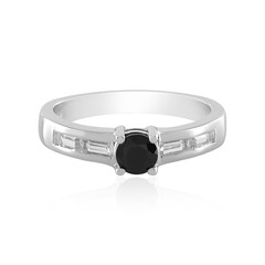 Anello in argento con Spinello Nero