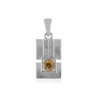 Ciondolo in argento con Zircone Giallo