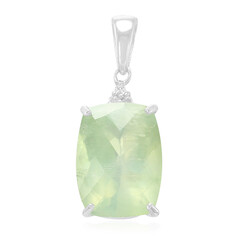 Ciondolo in argento con Prehnite