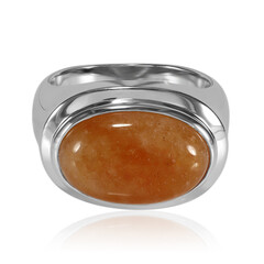 Anello in argento con Avventurina Arancione