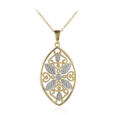 Collana in argento con Diamante I3 (I)