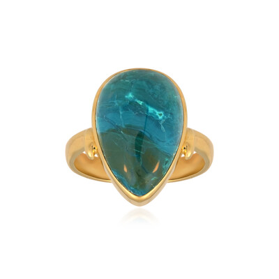 Anello in argento con Opale Atacama Blu