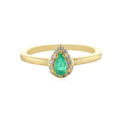 Anello in argento con Smeraldo Russo