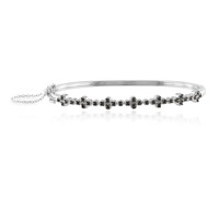 Bracciale in argento con Spinello Nero