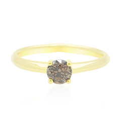 Anello in oro con Diamante Champagne d'Argyle SI2 (de Melo)