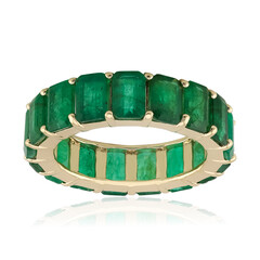 Anello in oro con Smeraldo Zambia