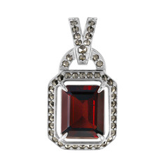 Ciondolo in argento con Granato Mozambico (Annette classic)