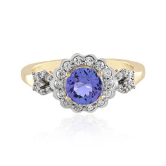 Anello in oro con Tanzanite