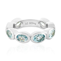 Anello in argento con Topazio Blu Cielo