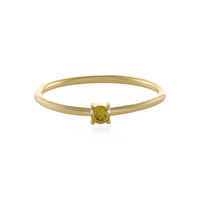 Anello in oro con Diamante Giallo I2