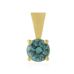 Ciondolo in argento con Zircone Blu