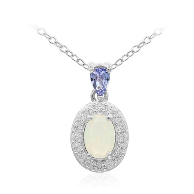 Collana in argento con Opale di Welo