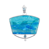 Ciondolo in argento con Opale di Atacama (Bali Barong)