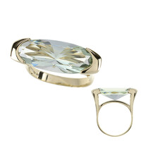 Anello in oro con Ametista Verde