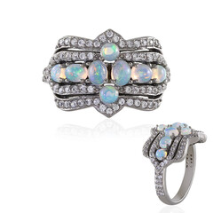 Anello in argento con Opale di Welo