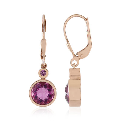 Orecchini in argento con Fluorite Rosa (KM by Juwelo)