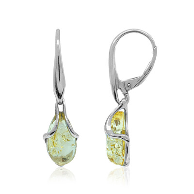 Orecchini in argento con Ambra Baltica (dagen)