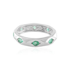 Anello in argento con Smeraldo Russo (de Melo)