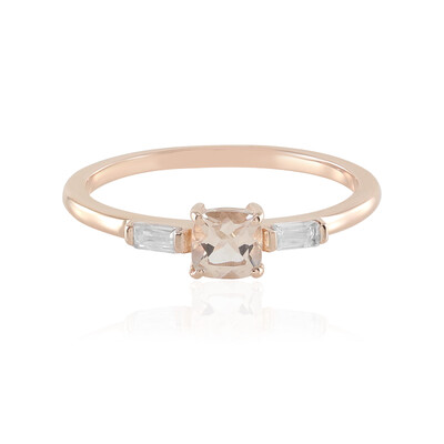 Anello in oro con Morganite