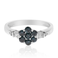 Anello in oro con Diamante Blu