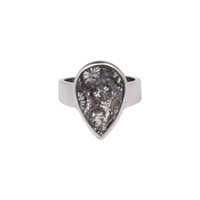 Anello in argento con Corallo Pietrificato