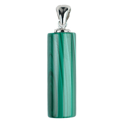 Ciondolo in argento con Malachite