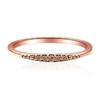 Anello in oro con Diamante Rose de France SI1 di Argyle