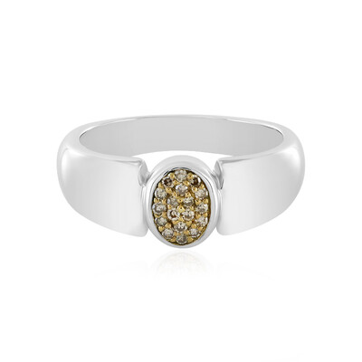Anello in argento con Diamante Cioccolato I3