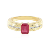 Anello in argento con Rubino Bemainty (SAELOCANA)