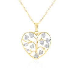 Collana in argento con Diamante I3 (J)