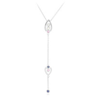 Collana in argento con Zaffiro di Laos