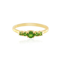 Anello in argento con Diopside Russo
