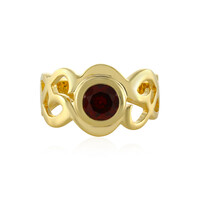 Anello in argento con Granato Mozambico